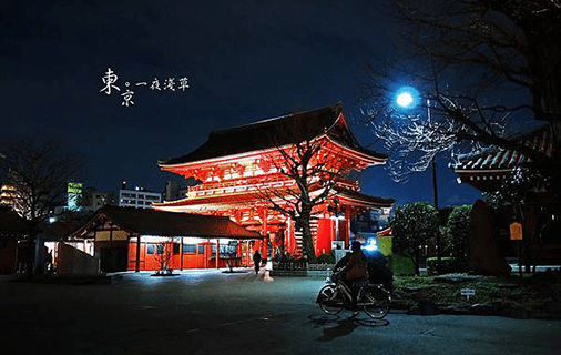 北北酒肉生活-日本東京淺草寺夜景列表
